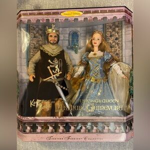 Mattel 23880 Barbie King and Queen Arthur and Guinevere 1999 NRFB Limited l